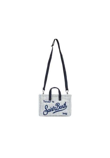 Phone Bag in canvas SAINT BARTH | PHONE013 PHONE BAG SEERSUCKE00361L STRIPES 31 EMB